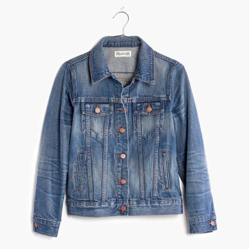 Madewell The Jean Jacket Denim in Pinter Wash Size XXS